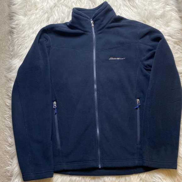 Eddie Bauer Zip Up Fleece Jacket, Men’s Medium - Picture 2 of 8